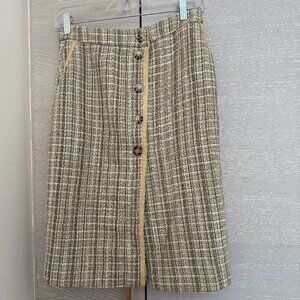 etcetera classic brown pencil skirt